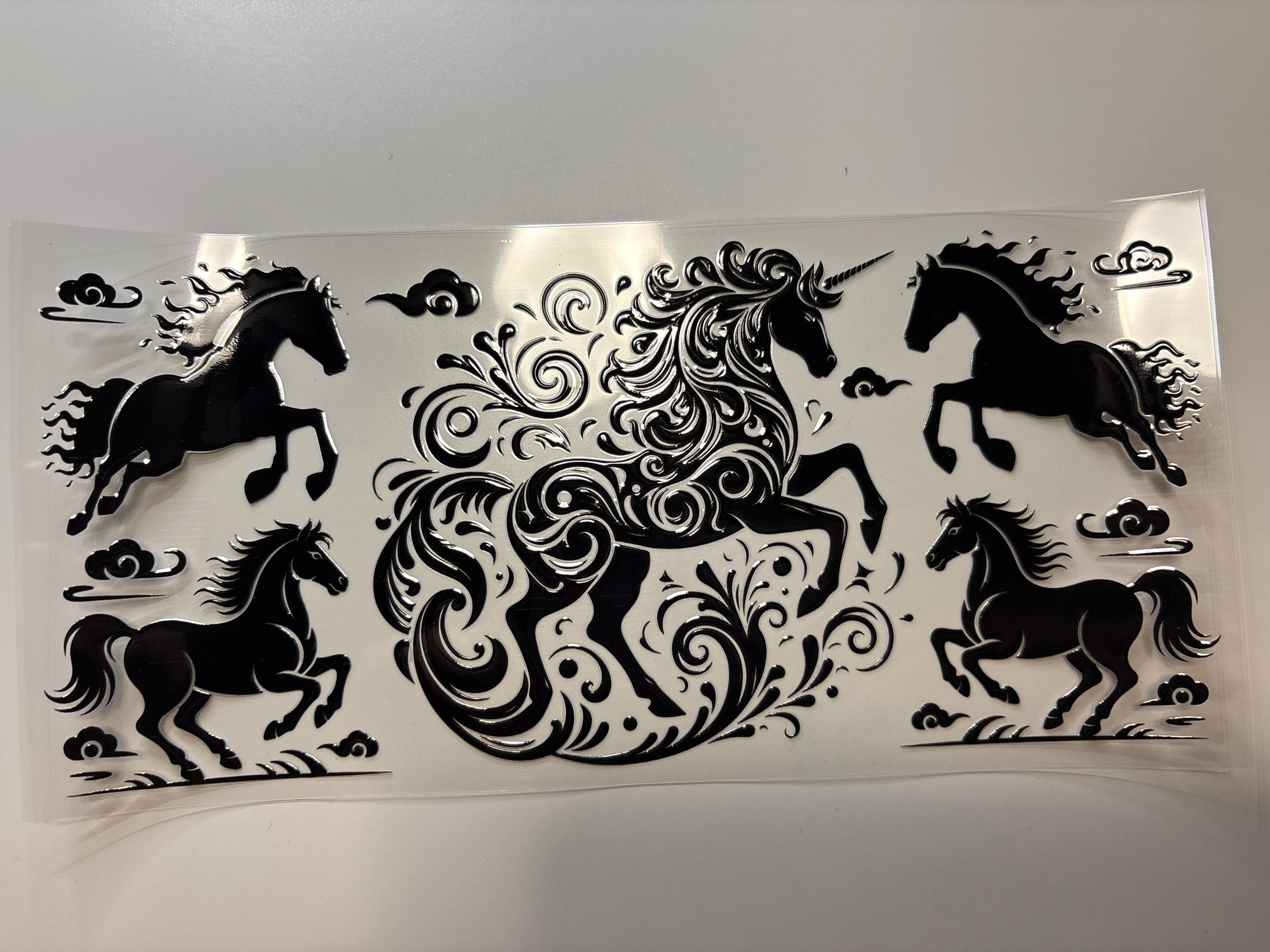 Horse and unicorn
